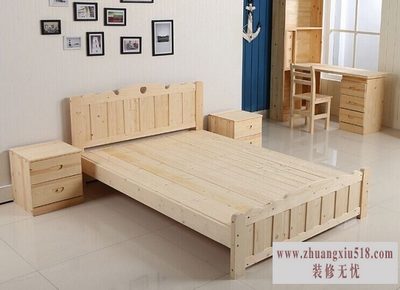 实木公寓床
