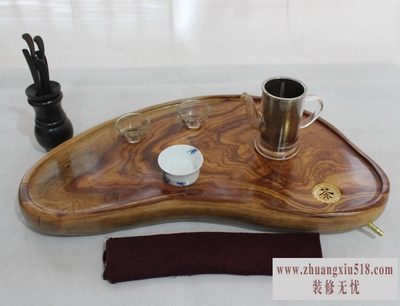 香樟木根雕茶几