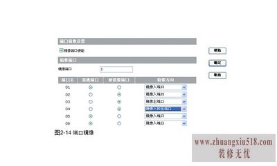 端口镜像设置