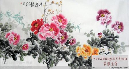 招财纳福 家居客厅装饰画风水