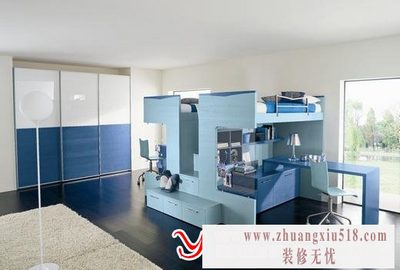 男孩卧室、儿童房设计、儿童房效果图